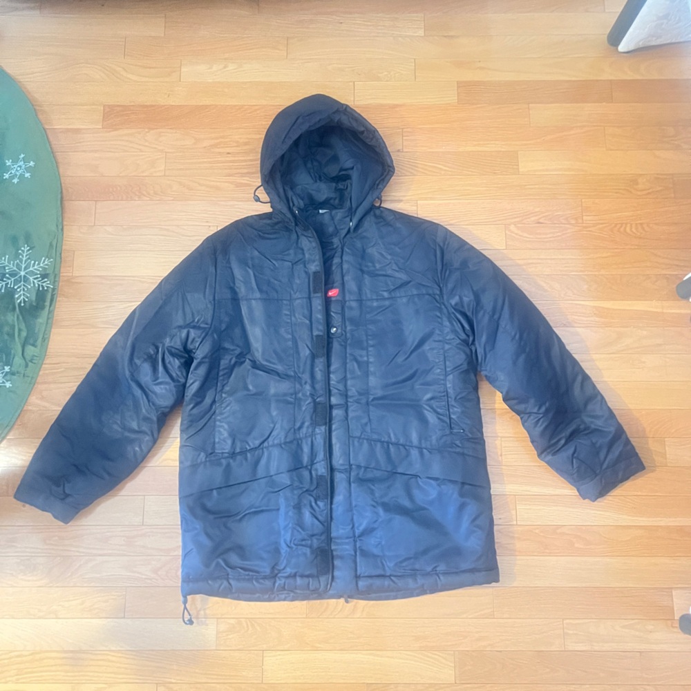 Vintage Black Nike Good used condition men jacket size M, oversized